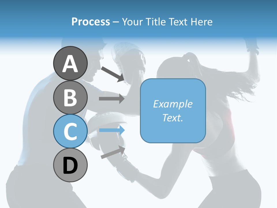 Boxing Portrait Female PowerPoint Template