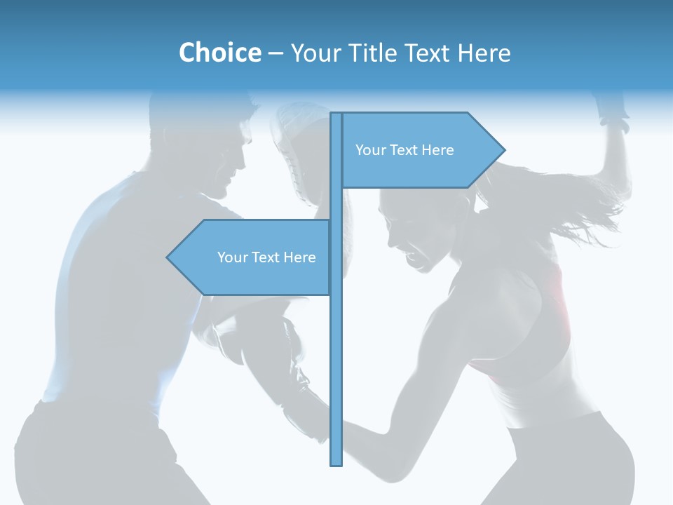 Boxing Portrait Female PowerPoint Template