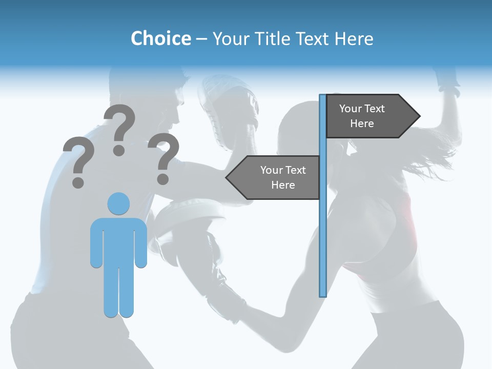 Boxing Portrait Female PowerPoint Template