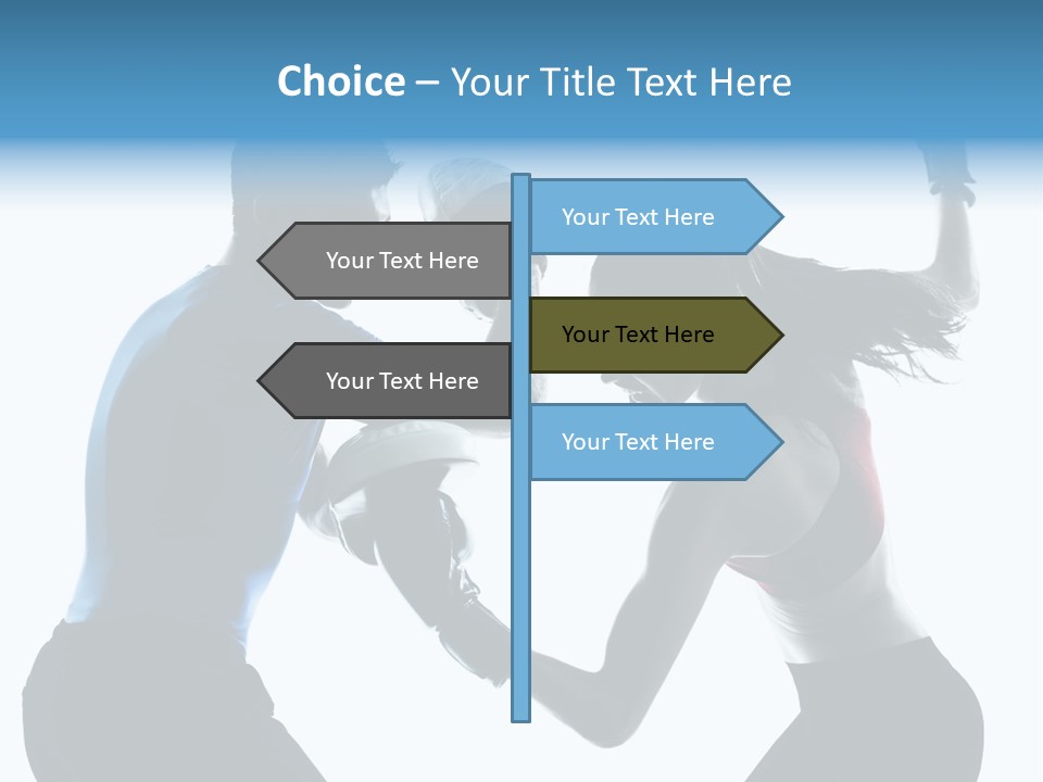 Boxing Portrait Female PowerPoint Template