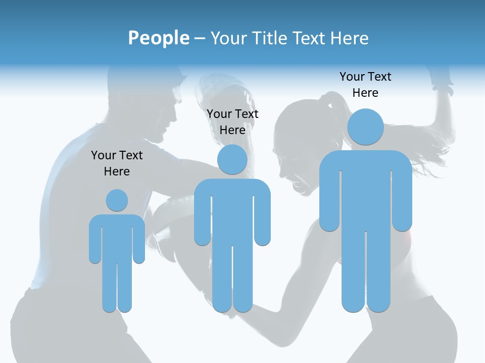 Boxing Portrait Female PowerPoint Template