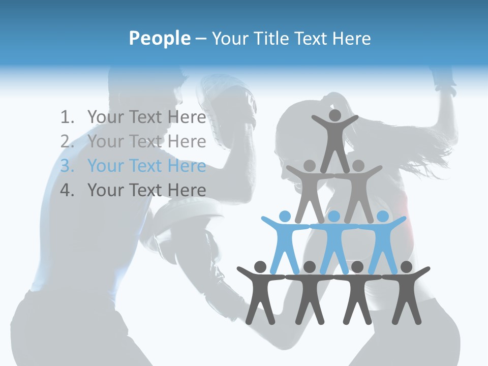 Boxing Portrait Female PowerPoint Template