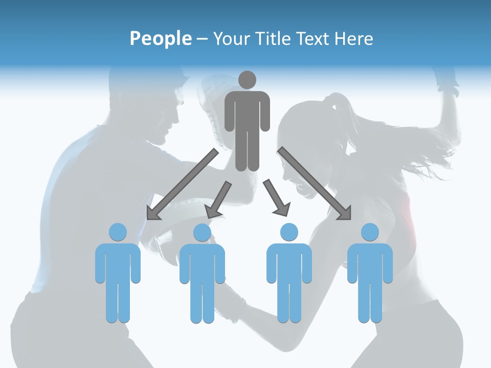 Boxing Portrait Female PowerPoint Template