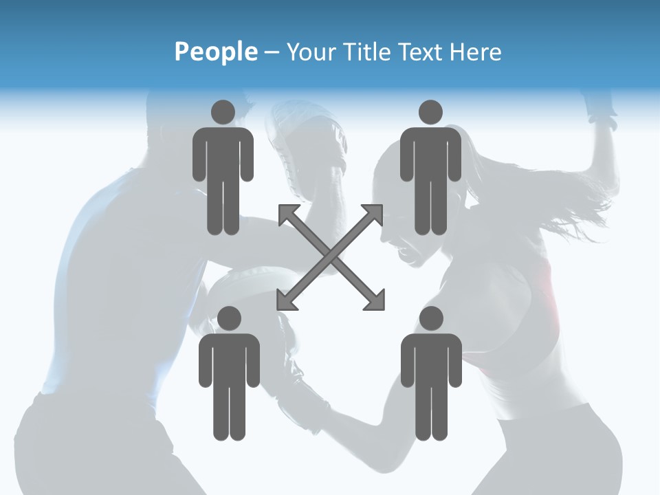 Boxing Portrait Female PowerPoint Template