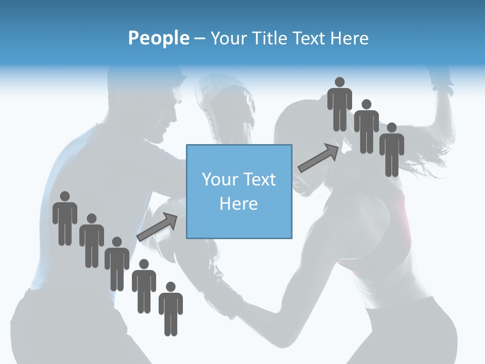 Boxing Portrait Female PowerPoint Template