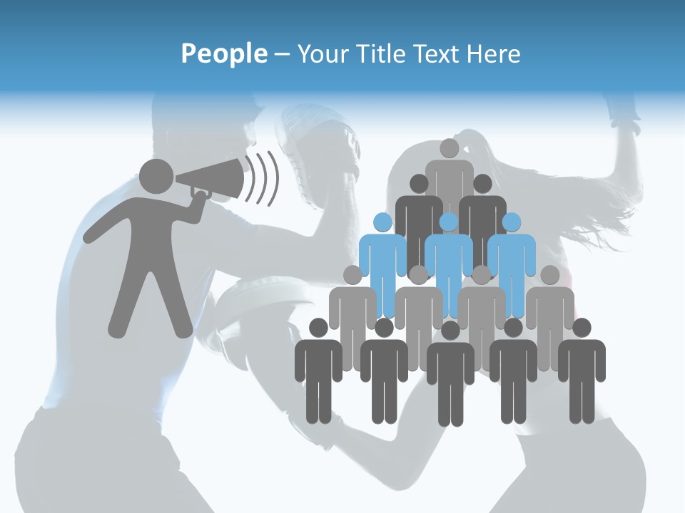 Boxing Portrait Female PowerPoint Template