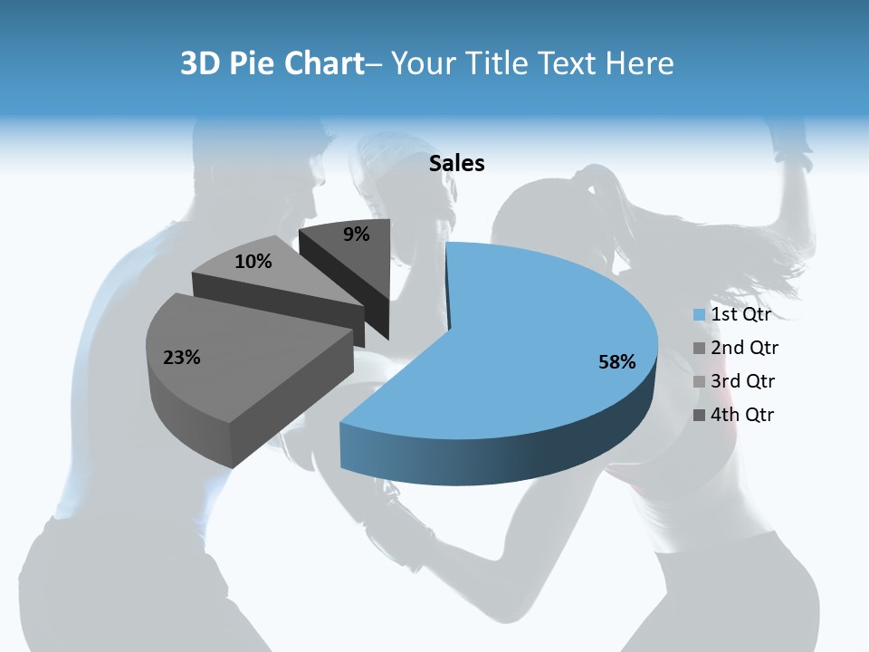Boxing Portrait Female PowerPoint Template