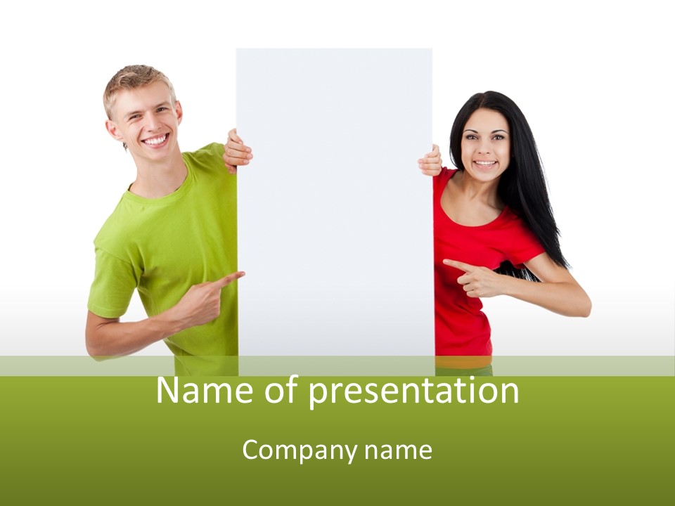 Excited Person Man PowerPoint Template
