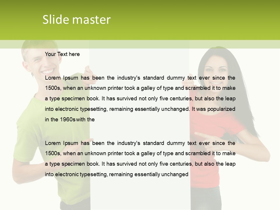 Excited Person Man PowerPoint Template