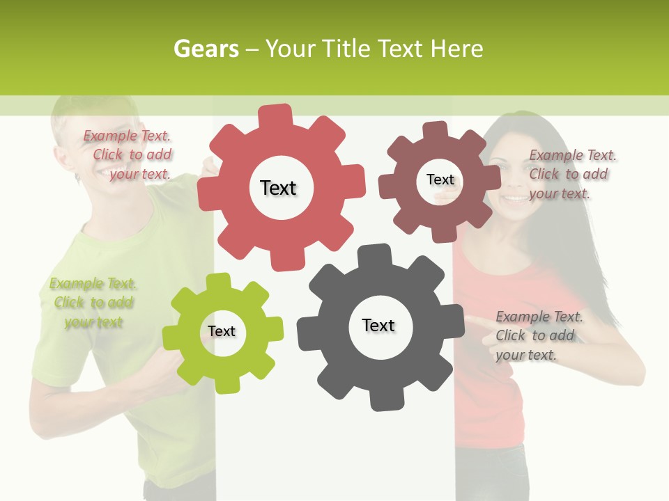 Excited Person Man PowerPoint Template
