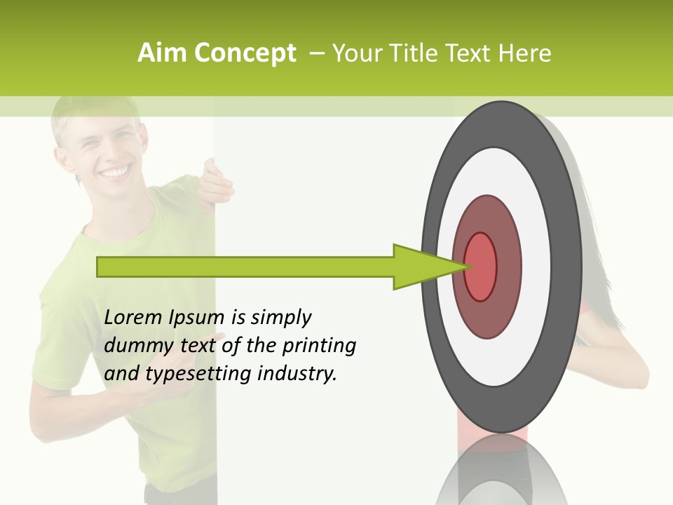 Excited Person Man PowerPoint Template