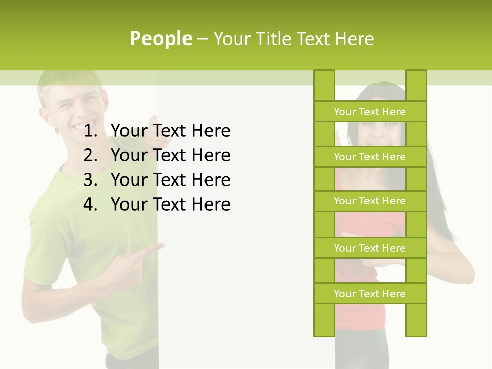 Excited Person Man PowerPoint Template