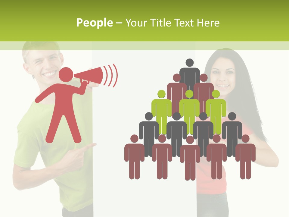 Excited Person Man PowerPoint Template