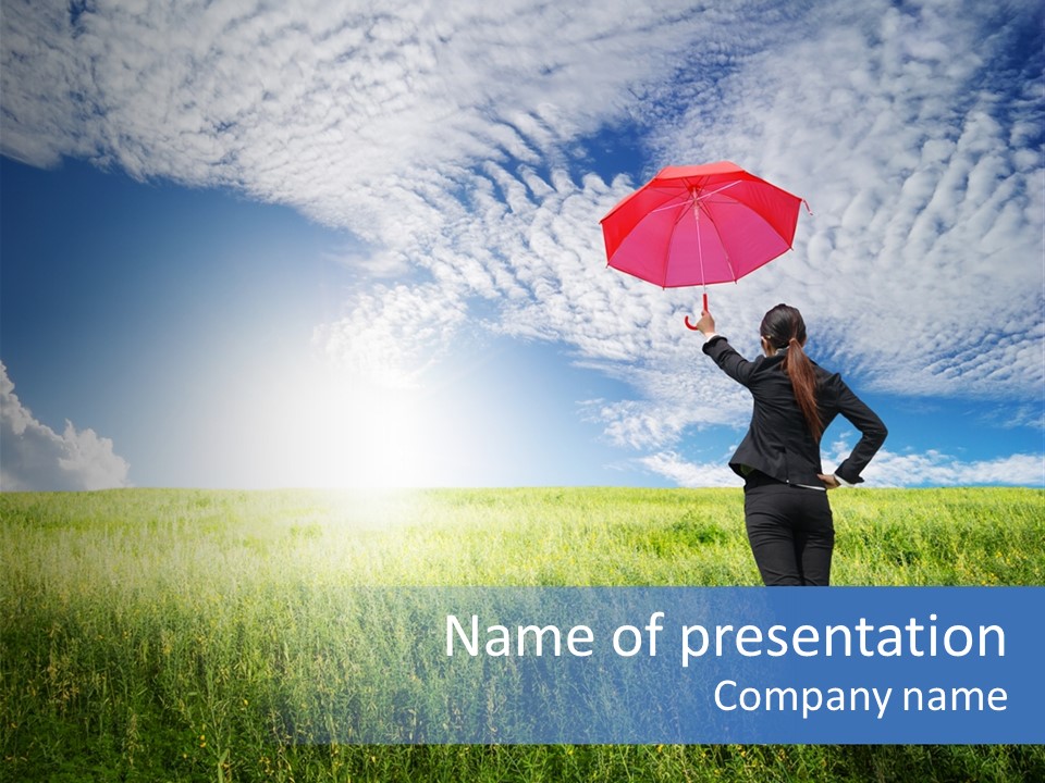 Sky Professional Summer PowerPoint Template