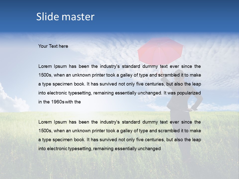 Sky Professional Summer PowerPoint Template