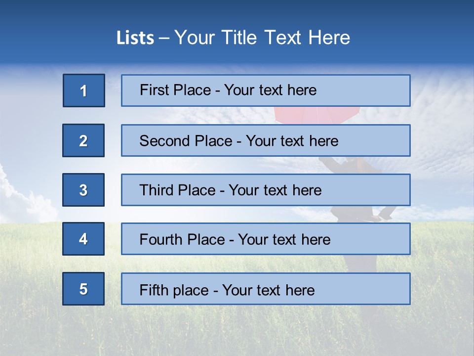 Sky Professional Summer PowerPoint Template