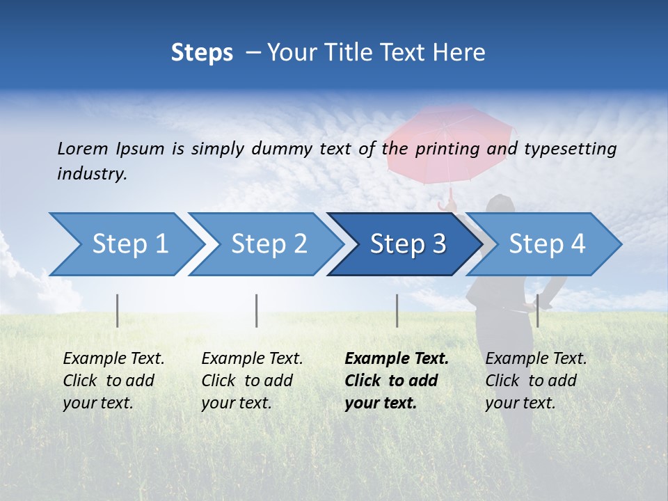 Sky Professional Summer PowerPoint Template