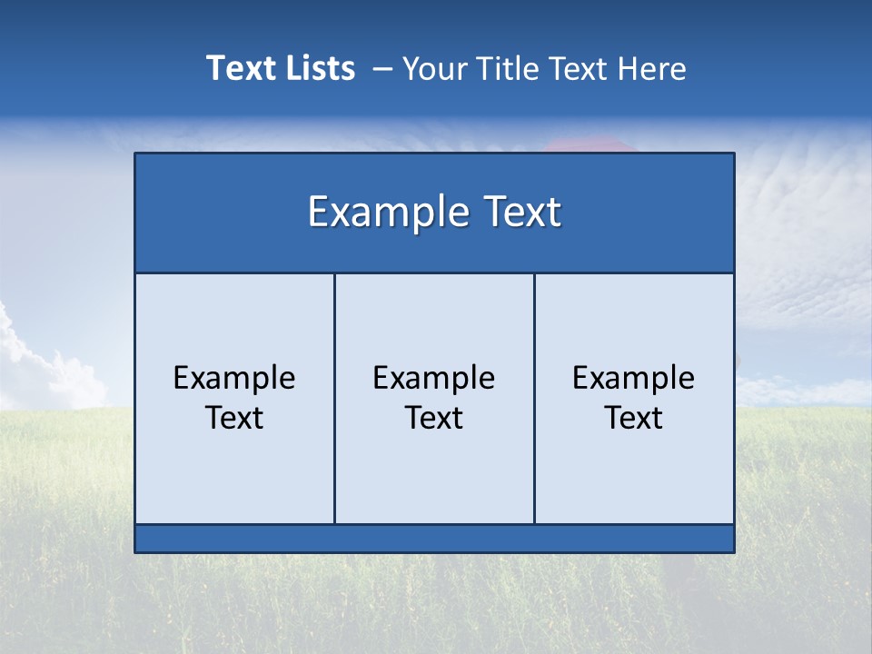 Sky Professional Summer PowerPoint Template