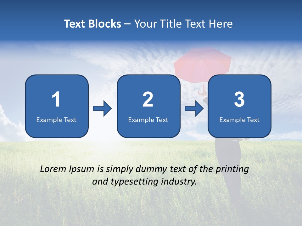 Sky Professional Summer PowerPoint Template