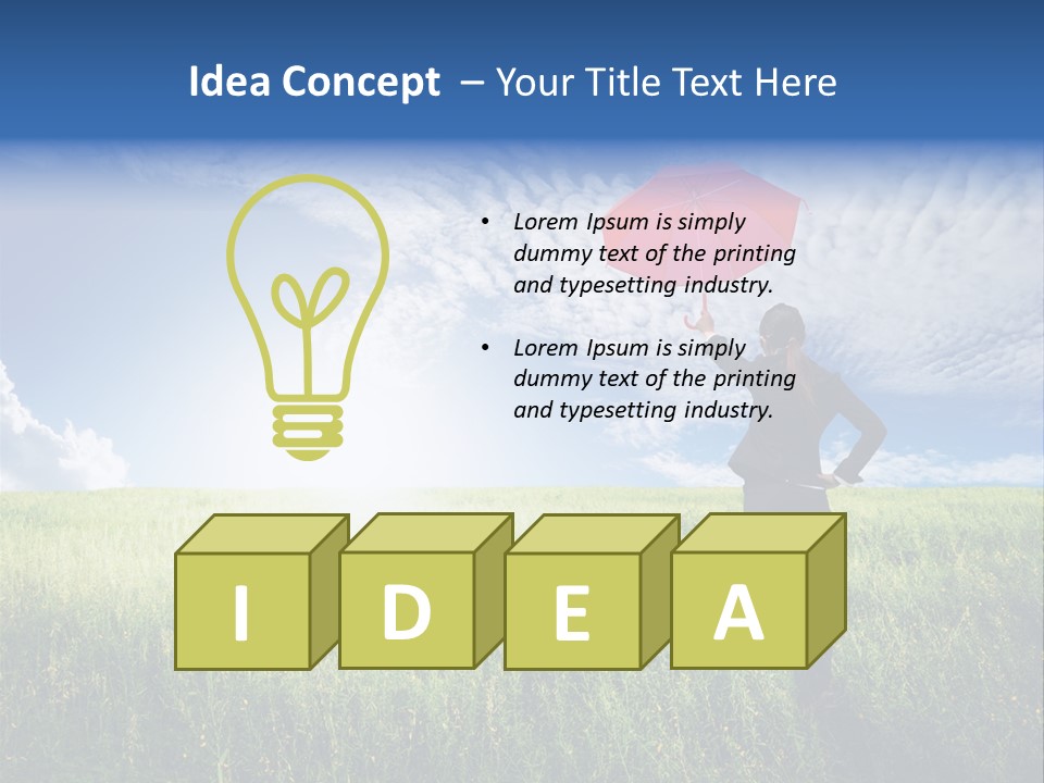 Sky Professional Summer PowerPoint Template