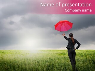 Outdoor Enjoyment Holding PowerPoint Template