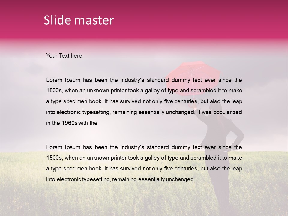 Outdoor Enjoyment Holding PowerPoint Template