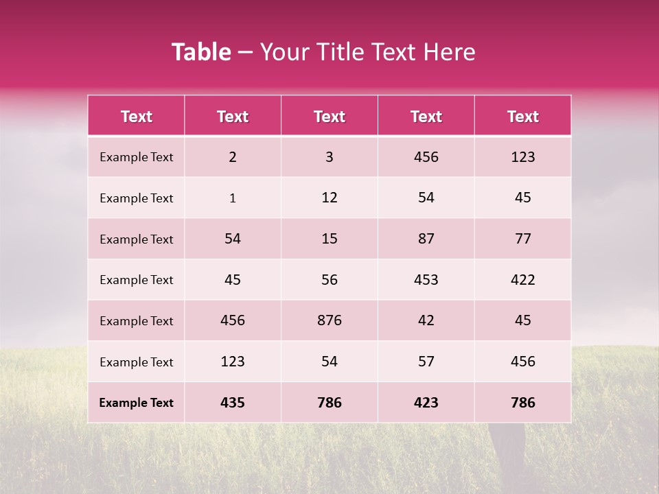 Outdoor Enjoyment Holding PowerPoint Template
