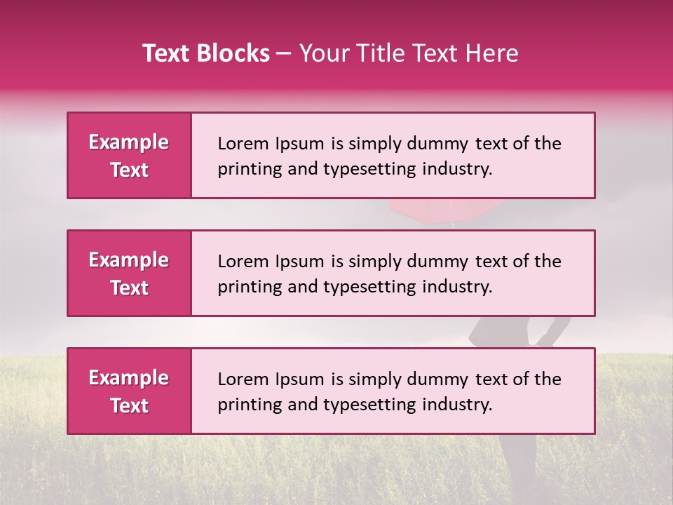 Outdoor Enjoyment Holding PowerPoint Template