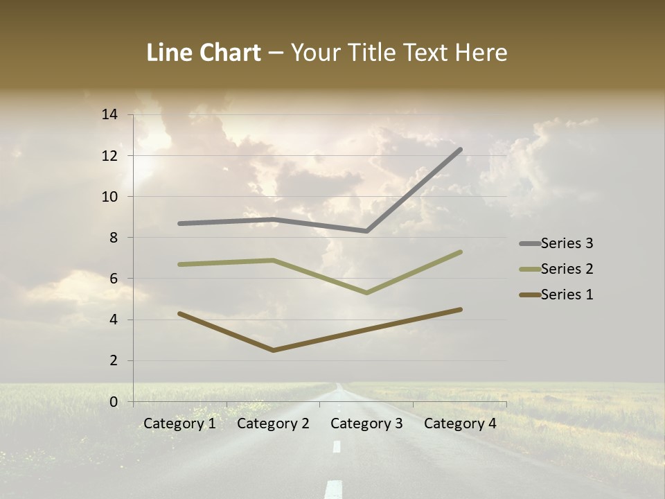 Highway Dawn Line PowerPoint Template