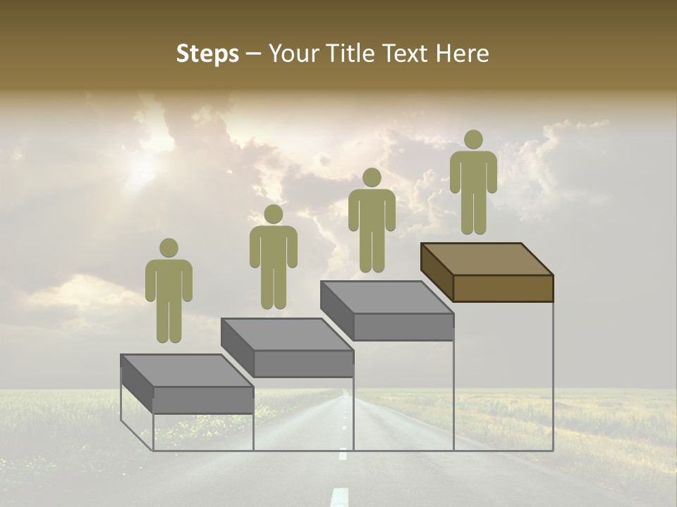 Highway Dawn Line PowerPoint Template
