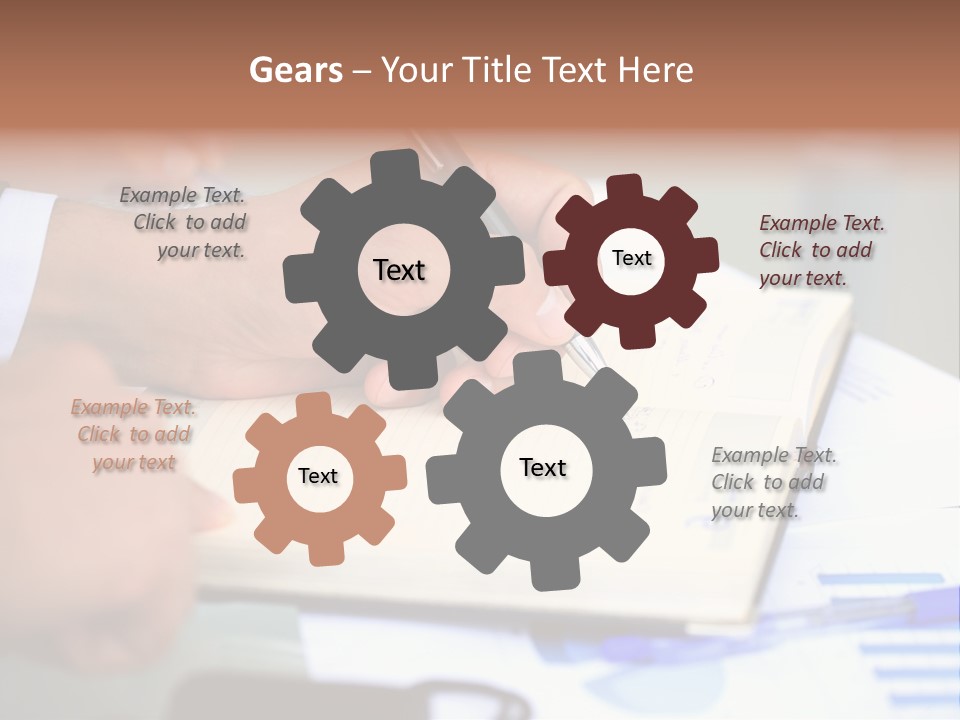 Businessman Women Room PowerPoint Template