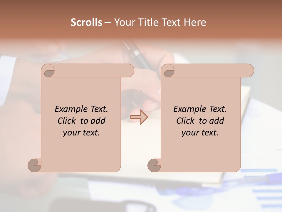 Businessman Women Room PowerPoint Template