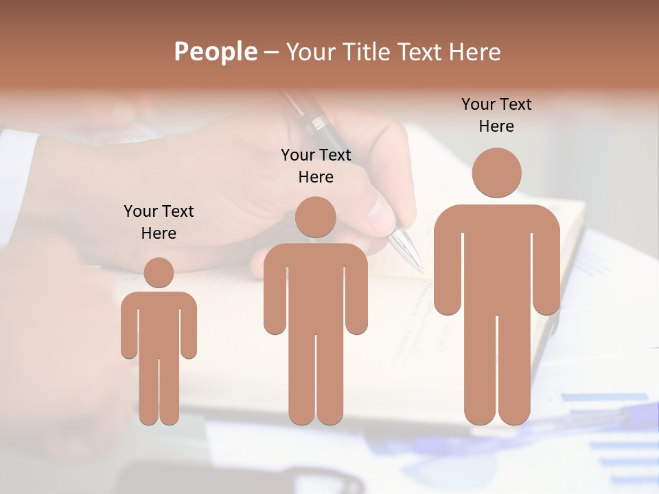 Businessman Women Room PowerPoint Template