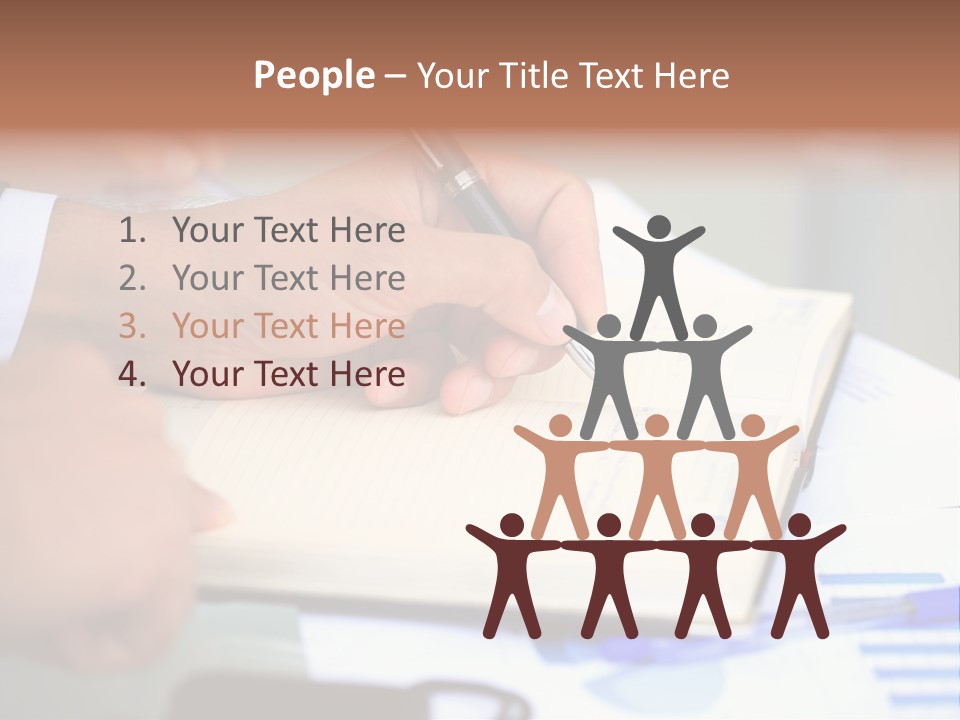 Businessman Women Room PowerPoint Template