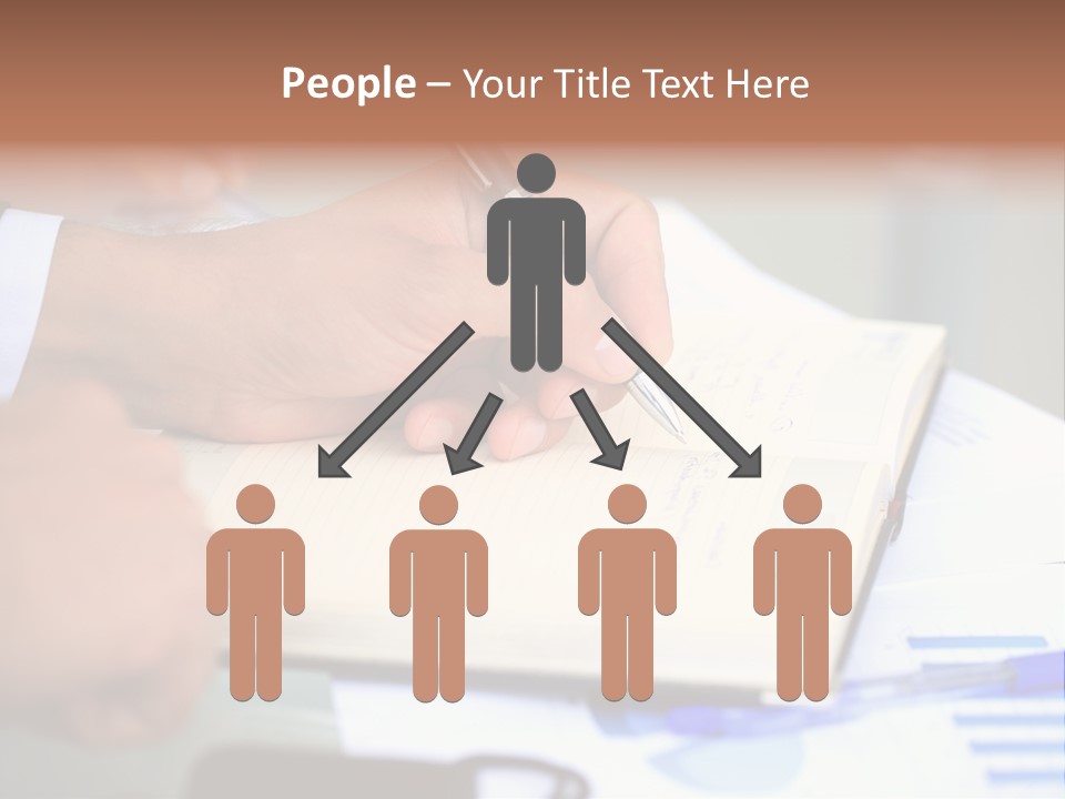 Businessman Women Room PowerPoint Template