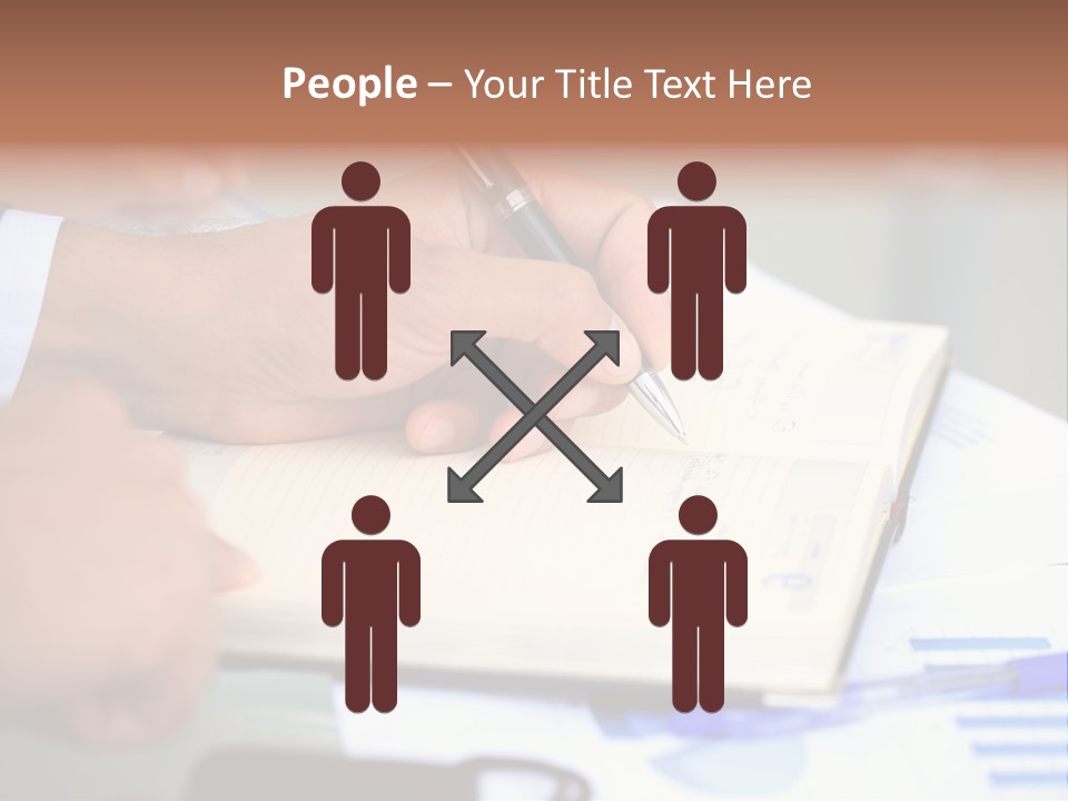 Businessman Women Room PowerPoint Template