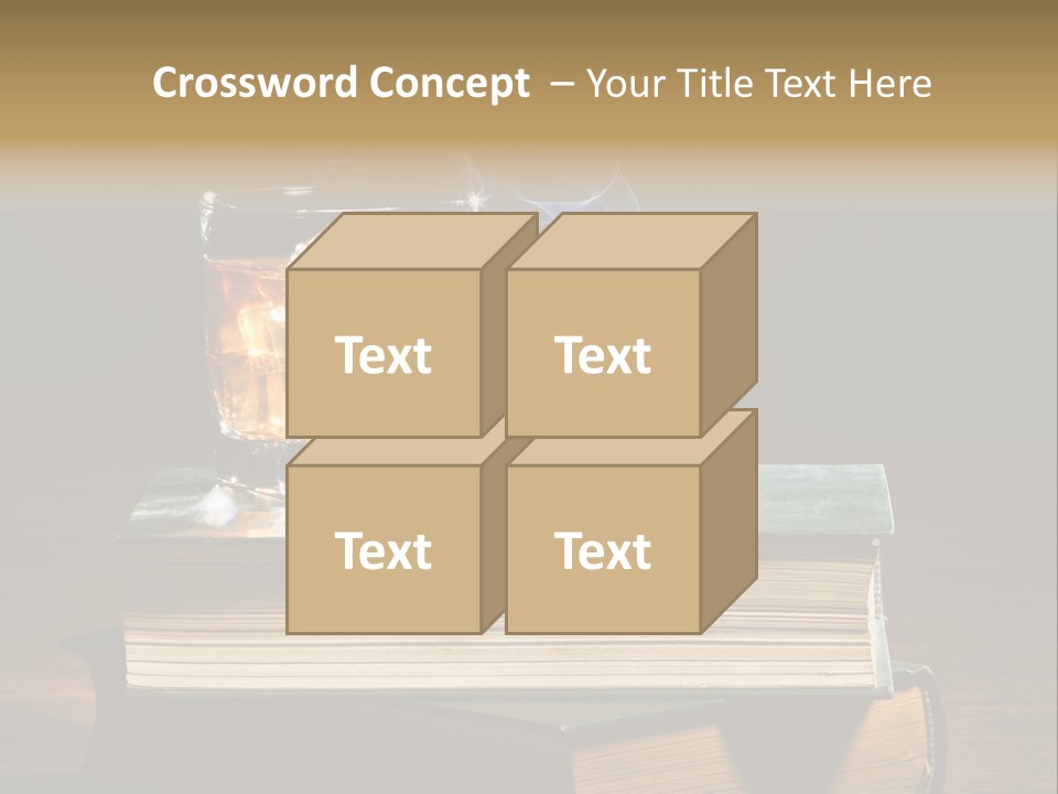 Nobody Lowball Glass Old PowerPoint Template