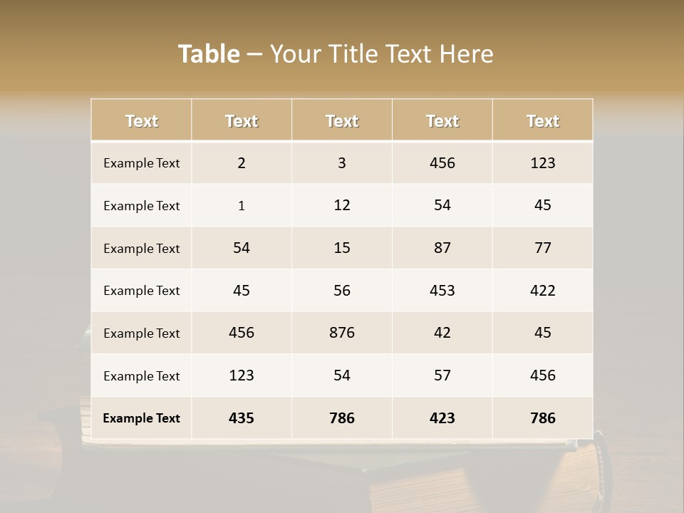Nobody Lowball Glass Old PowerPoint Template