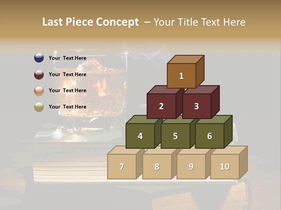 Nobody Lowball Glass Old PowerPoint Template