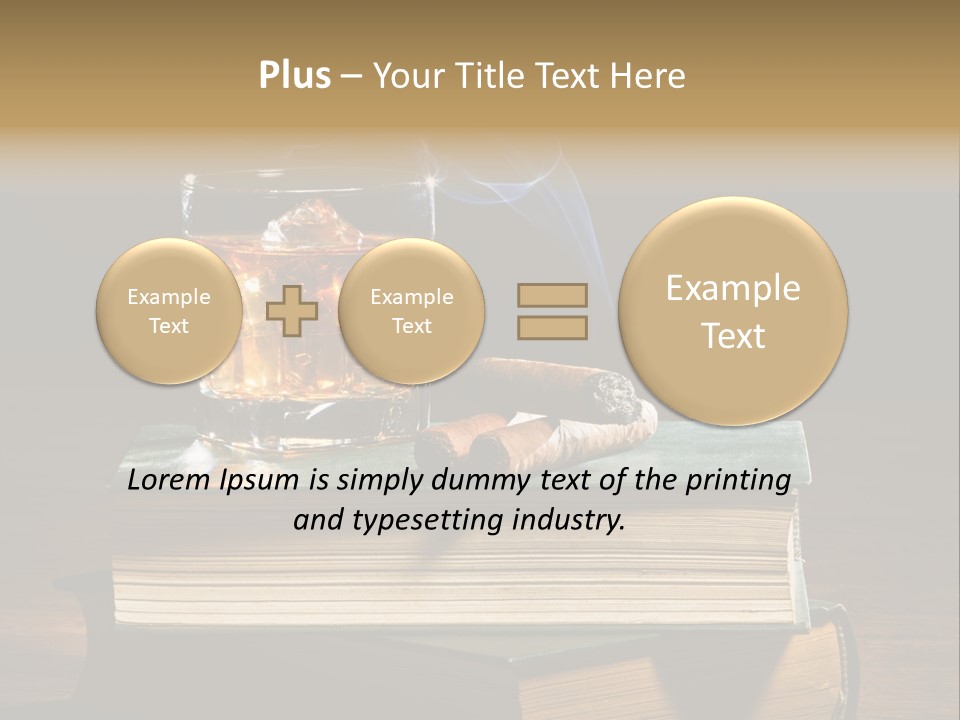 Nobody Lowball Glass Old PowerPoint Template