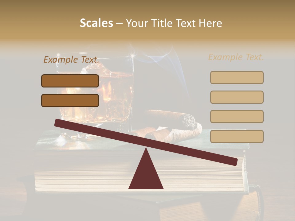Nobody Lowball Glass Old PowerPoint Template