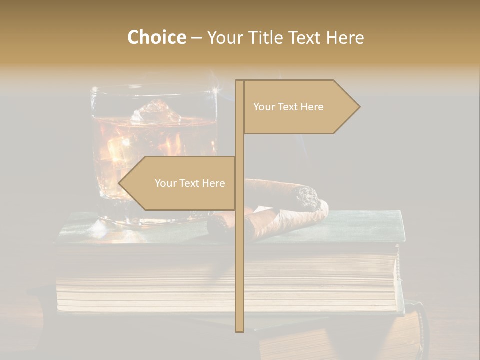 Nobody Lowball Glass Old PowerPoint Template