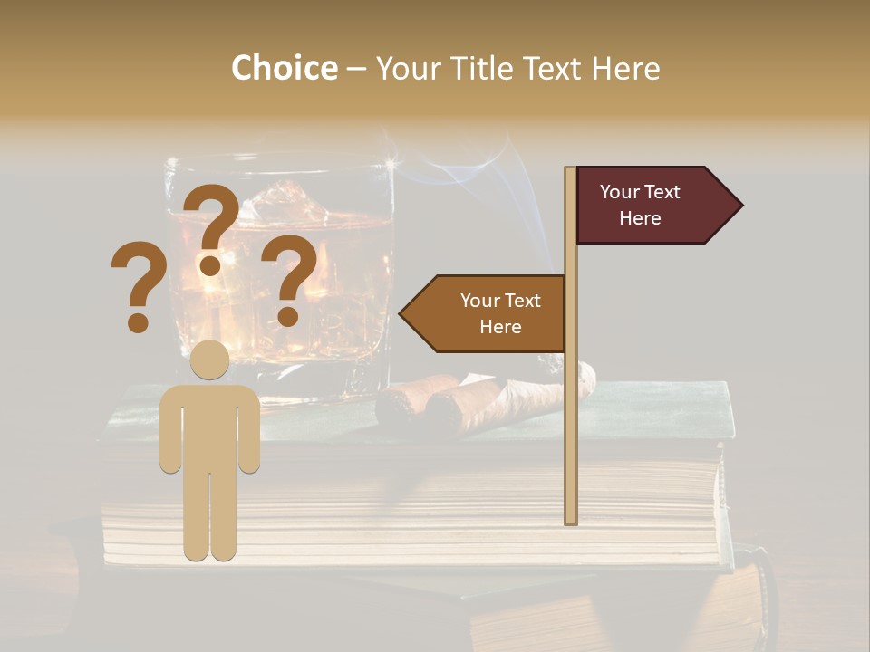 Nobody Lowball Glass Old PowerPoint Template