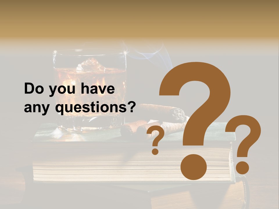 Nobody Lowball Glass Old PowerPoint Template