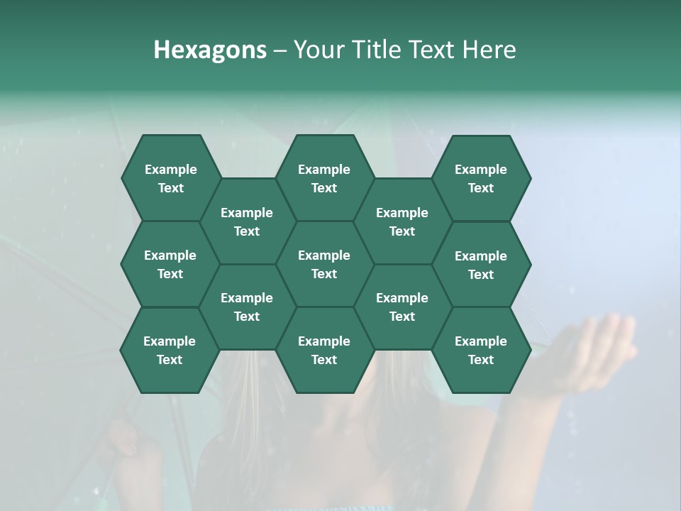 Autumn Umbrella Teenagers PowerPoint Template