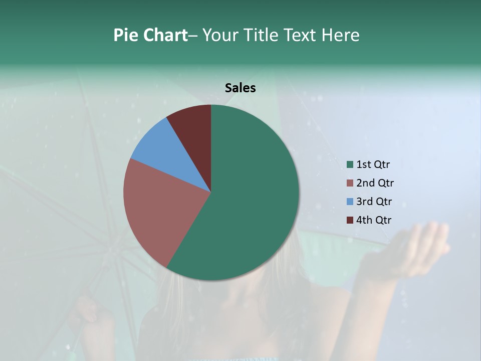 Autumn Umbrella Teenagers PowerPoint Template