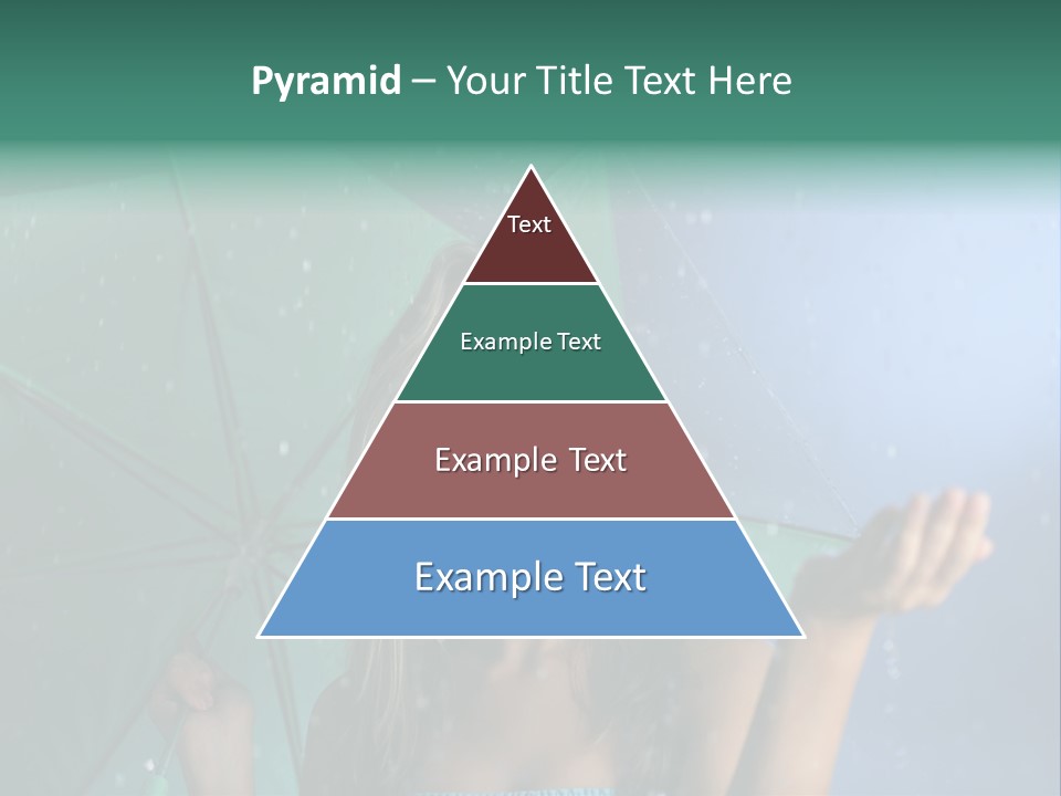 Autumn Umbrella Teenagers PowerPoint Template