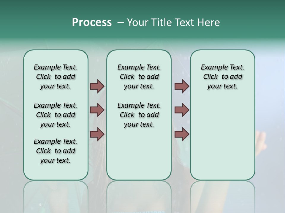 Autumn Umbrella Teenagers PowerPoint Template