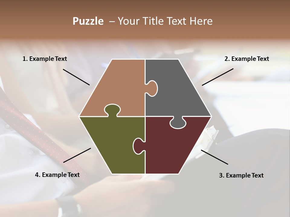 Formal Caucasian Sitting PowerPoint Template
