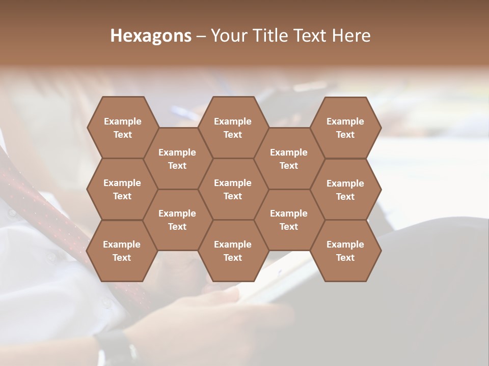 Formal Caucasian Sitting PowerPoint Template